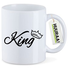 Kaffeetasse King Krone Keramik Tasse Geschenkidee Souvenir Präsent Wichtelgesche