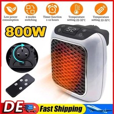 800W Elektrische Mini Heizung Heizlüfter Heizstrahler Heat Mini Keramikheizung