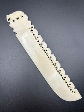 Brieföffner Bein Schnitzerei