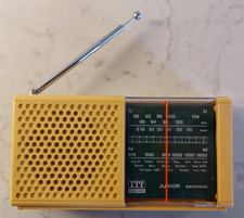 ITT Schaub Lorenz Junior Radio, Kult der 70er Jahre, gelb, gebraucht, Vintage