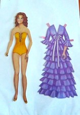 Anziehpuppe, Papierpuppe, Paper Doll ...    ..  DOREEN  ..