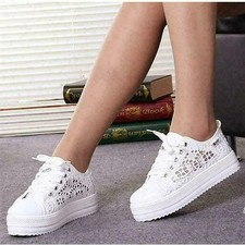 Neu Damen Plateau Sportschuhe