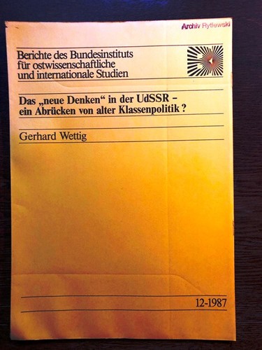 Wettig das neue - das, denken"