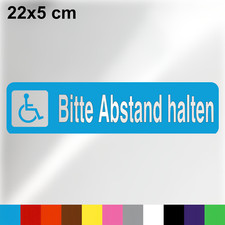 Autoaufkleber Bitte Abstand