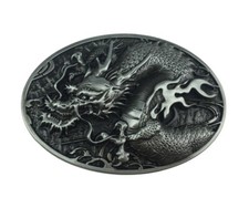 Gürtelschnalle Drachenflammen