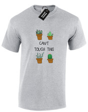 CAN'T TOUCH THIS CACTUS HERREN T-SHIRT LUSTIG NIEDLICH MODEDESIGN GESCHENK (FARBE)