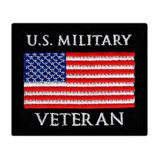 Military veteran patch - us,
