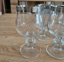 5er Set Kristall Cognacgläser