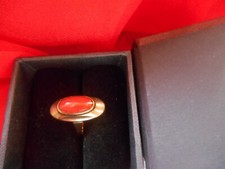 Vintage Damen Ring KORALLE Rot