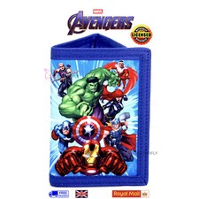 Neue offizielle Marvel Avengers dreifach faltbare Geldbörse Kinder mit Reißverschlussfach Münzkarte