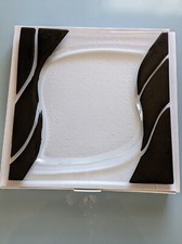 Servierplatte/Platzteller/Glasplatte 31 x 31 cm, stylisch und modern