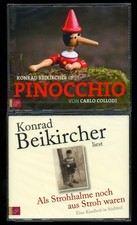 2 HÖRBÜCHER★Carlo COLLODI • PINOCCHIO-3-CD + K. BEIKIRCHER•ALS STROHHALME…-4-CD★