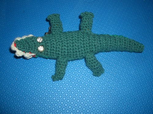 Krokodil gehäkelt