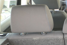 VW Polo 9N 9N3 Kopfstütze vorne oder auch hinten Goal   blaue Nähte   anthrazit