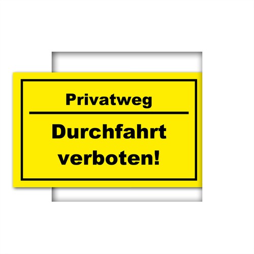 Warnschild privatweg - ,