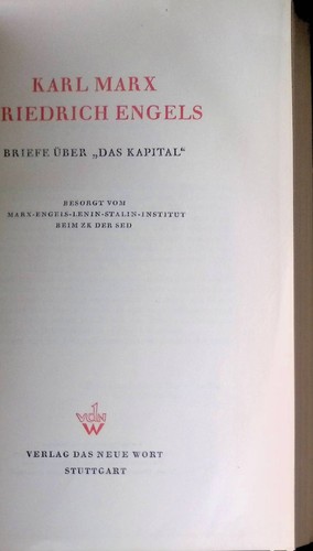 Briefe über das kapital - briefe,