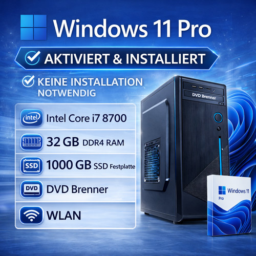Windows i7 8700 6 x - windows, 11