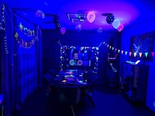 Geburtstag deko neon bunt set