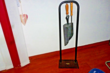 Bullerjan Kaminbesteck Kaminset Ofengarnitur gr. Schaufel Besteck geschmiedet 