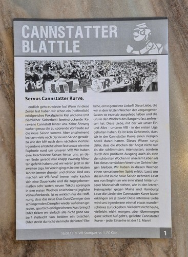 Fußball-Programmheft