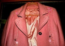 JOY ROSA  Walkjacke 100% Schurwolle gewalkte Wolle Jacke Gr 38 NEU