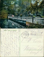 Brücke mit Löwenköpfen Parkanlage