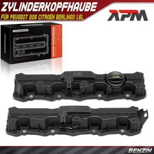 2x Ventildeckel Zylinderkopfhaube Aus+ Ein für Peugeot 206 Citroën Berlingo 1.6L