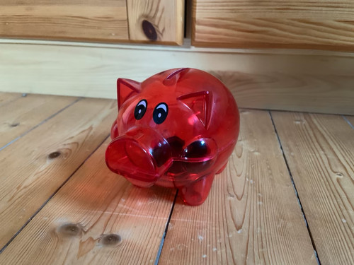 Wie neu sparschwein rot - sparschwein,