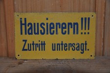 Altes blechschild 30er jahre - blechschild,