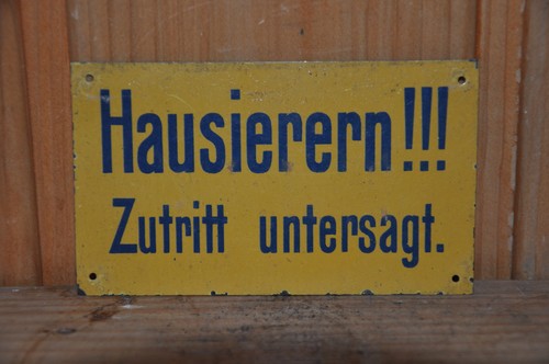 Altes blechschild 30er - altes,
