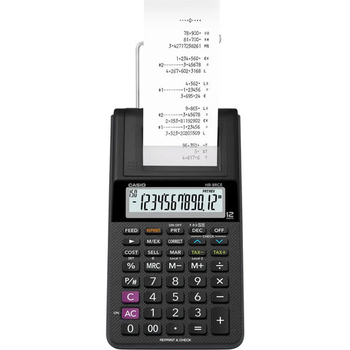 Casio 8rce druckender - hr-8rce-bk,