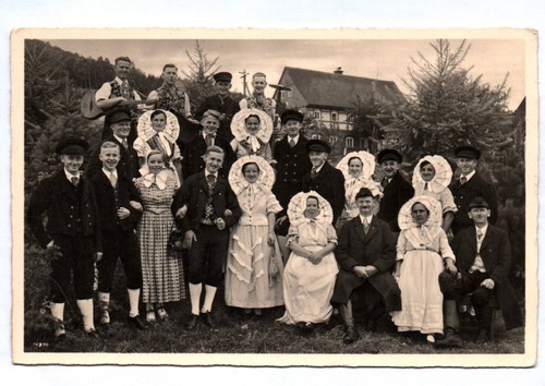 Echtfoto volkstumsgruppe - echtfoto, ak