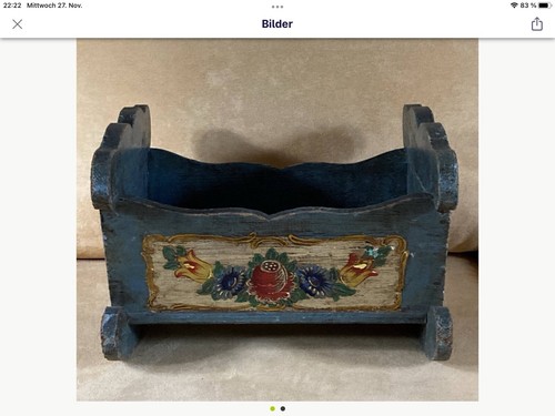 Antike puppenwiege puppenbett - antike,