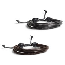 Armband Lederarmband Schwarz