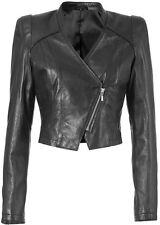 NEU: BIKER JACKE LEDER-IMITAT GR. 38 40 42 ISABELLA FELLINI schwarz *589593