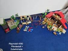 Playmobil 4190  Moderner Reiterhof  Plus Zusätzlich Zäune Und Pferde