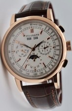 Velgraph Herrenuhr 42mm Automatik | Lederband | Vollkalender | NH35 | Seagull