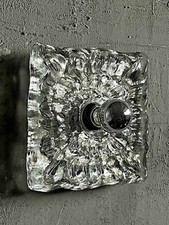 Peill & Putzler Eisglas Lampen ICE Glass 60er Jahre Mid Century Wandleuchten
