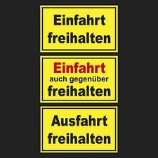 Schild Parkverbot Einfahrt Ausfahrt freihalten Hinweisschild Halteverbot Parken