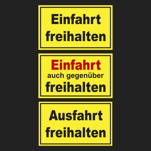 Schild parkverbot einfahrt - schild,