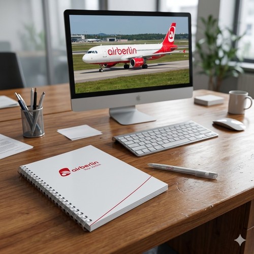 Airberlin notizbuch din - notizbuch, |