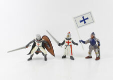 Kreuzritter === Ritter mit Schwert und Fahne 3 Figuren Bully Bullyland