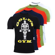 Gold´s Gym Muscle Joe Crew Neck Tee Alle Farben Fitness T-Shirt Gym Wear 