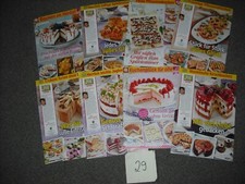 8 Backbeilagen aus Zeitschriften, backen im Herbst, schöne Torten