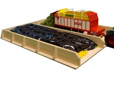 Kids Globe Fahrsilo, zwei Fächer, für Traktoren Maßstab 1:32, Größe 38x46x5 cm