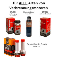 ATOMIUM - Set für Benzinhrzeuge mit Motorspülung und Super Gasoline Additiv