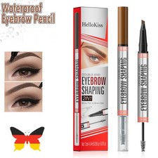 2In1 Augenbrauenstift mit Gel, Microblading Augenbrauenstift mit 4 Gabelspitzen