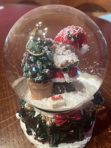 Schneekugel weihnachtsmann mit - schneekugel,