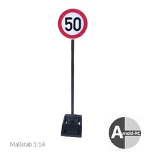 Verkehrsschild 1:14 - 50 km/h