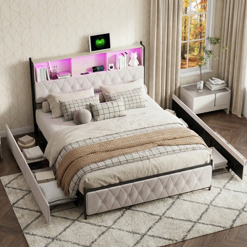 Doppelbett 160x200 mit - , led
